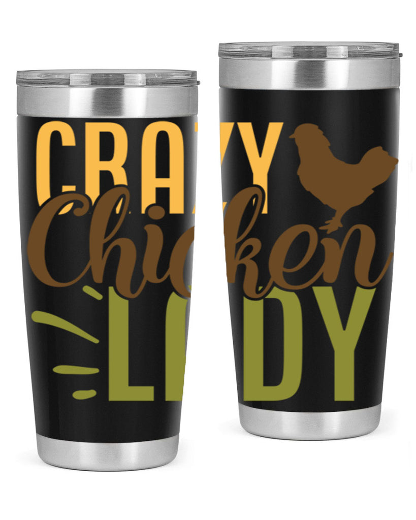 crazy chicken lady 18#- farming and gardening- Tumbler