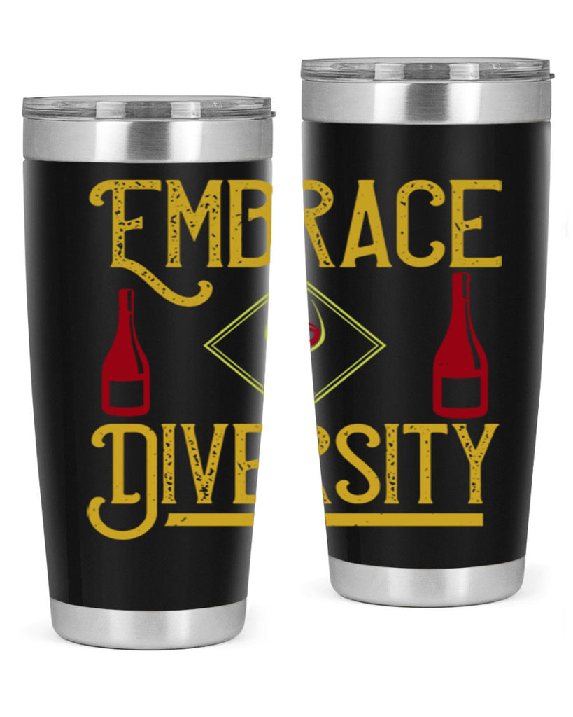 embrace diversity 218#- wine- Tumbler