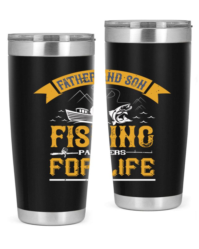 father and son fishing partners for life 158#- fishing- Tumbler