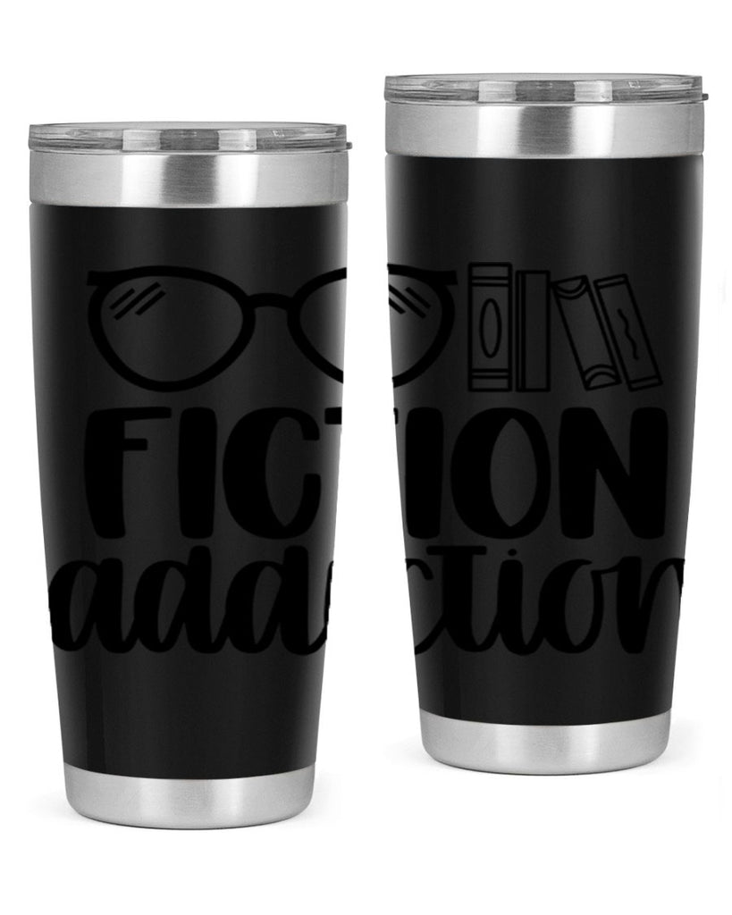 fiction addiction 40#- reading- Tumbler