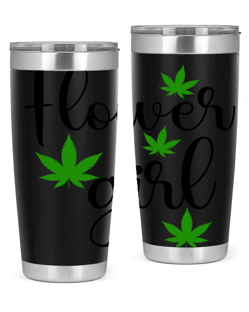 flower girl cannabis 84#- marijuana- Tumbler