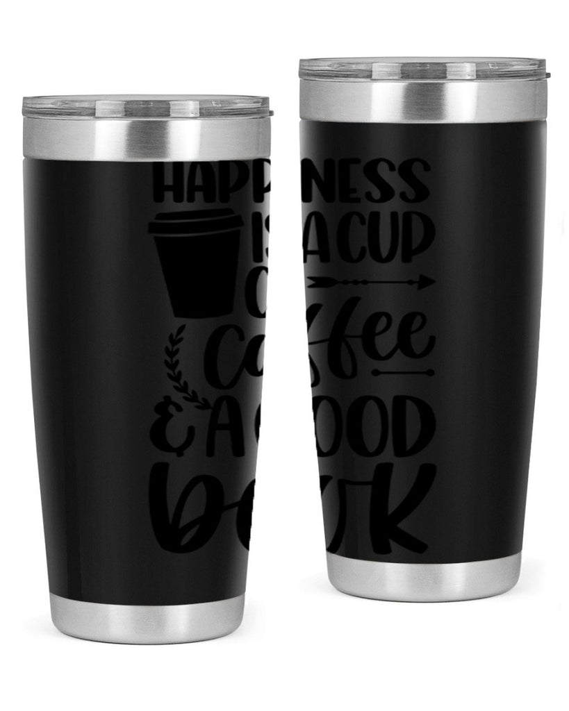 happiness is a cup of coffee 39#- reading- Tumbler