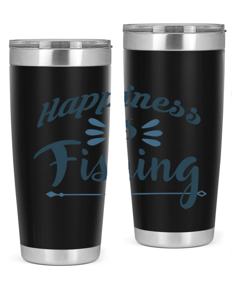 happiness is fishing 122#- fishing- Tumbler