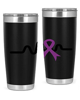 heartbeat with alzheimers cancer 155#- alzheimers- Tumbler