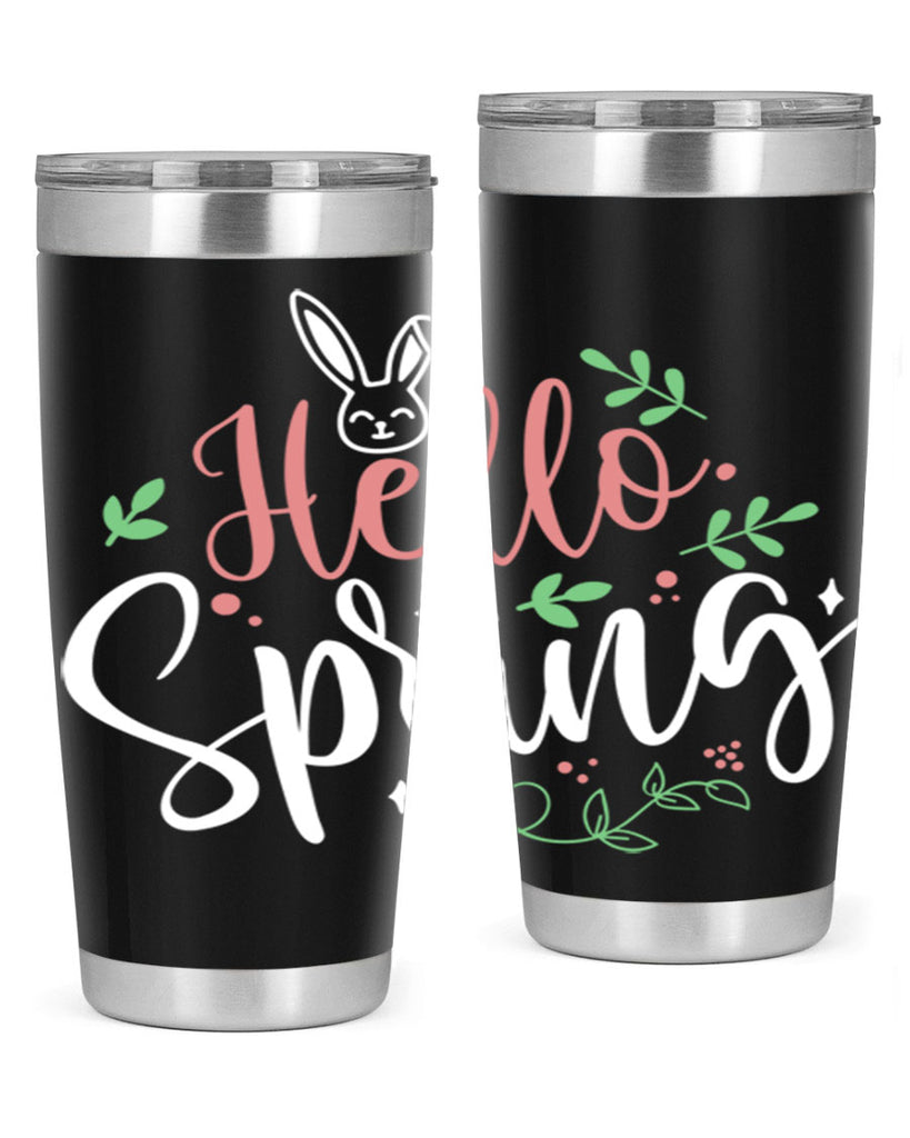 hello spring 77#- easter- Tumbler