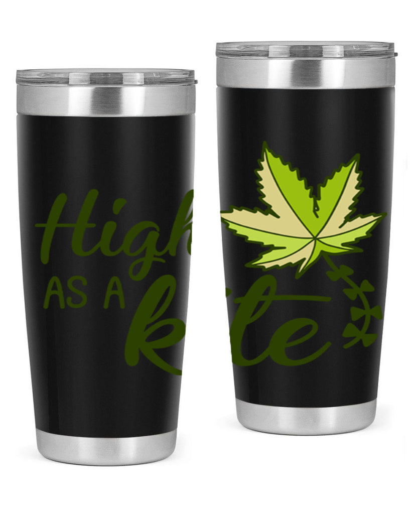 high as a kite 112#- marijuana- Tumbler