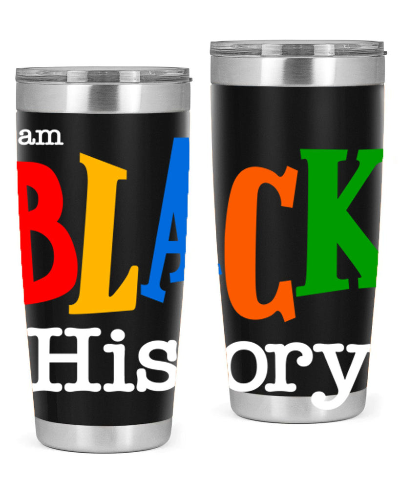 i am black  history 117#- black words phrases- Cotton Tank