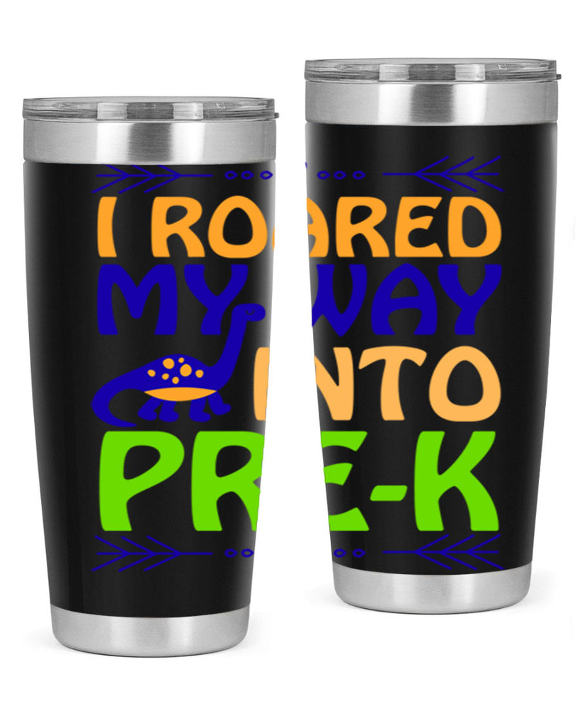 i roared my way into prek 20#- mardi gras- Tumbler