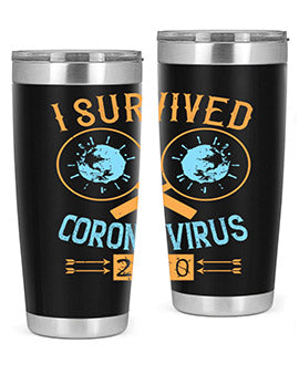 i survived corona virus Style 34#- corona virus- Cotton Tank