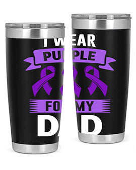 i wear purple for my 187#- alzheimers- Tumbler