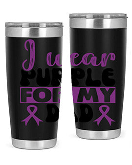 i were purole for my dad 176#- alzheimers- Tumbler