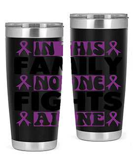 in this family no one fights alone 188#- alzheimers- Tumbler