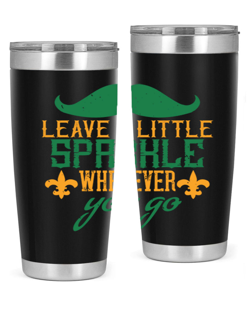 leave a little sparkle wherever you go 53#- mardi gras- Tumbler