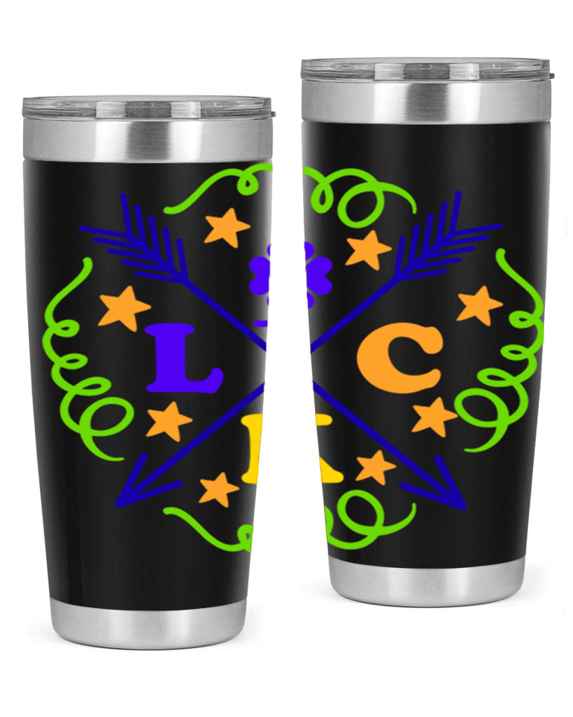 luck 16#- mardi gras- Tumbler