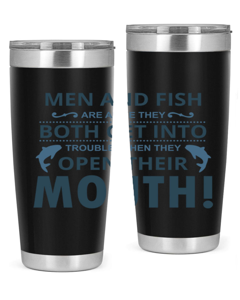 men fish 52#- fishing- Tumbler