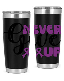 never give up 198#- alzheimers- Tumbler