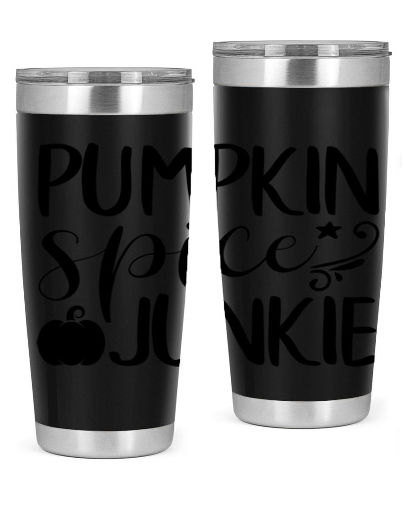 pumpkin spice junkie 548#- fall- Tumbler