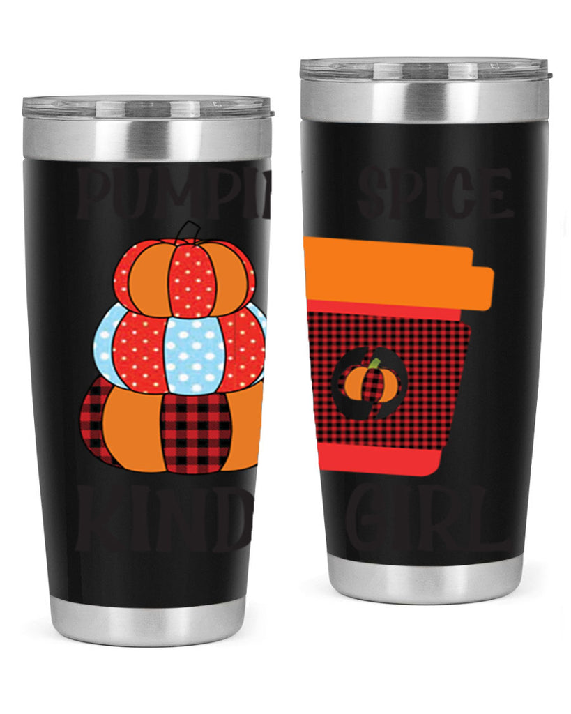 pumpkin spice kinda girl 551#- fall- Tumbler
