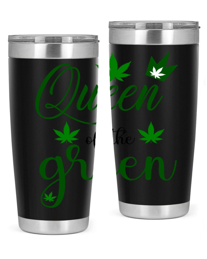 queen of the green 222#- marijuana- Tumbler