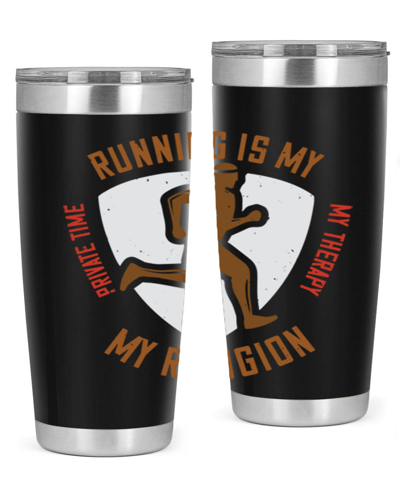 running is my private time my therapy my religion 21#- running- Tumbler