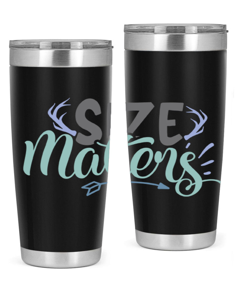 size matters 195#- fishing- Tumbler