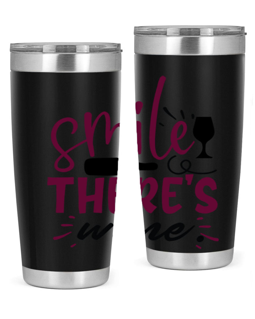 smile theres wine 159#- wine- Tumbler