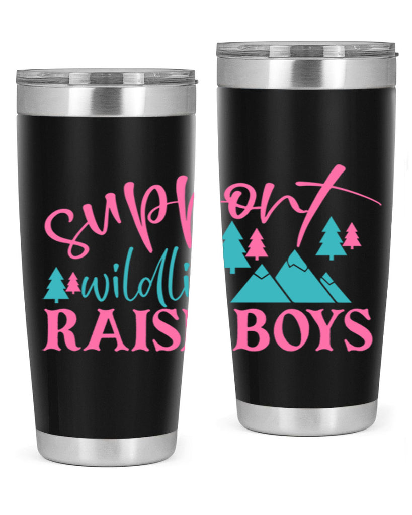 support wildlife raise boys 300#- mom- Tumbler