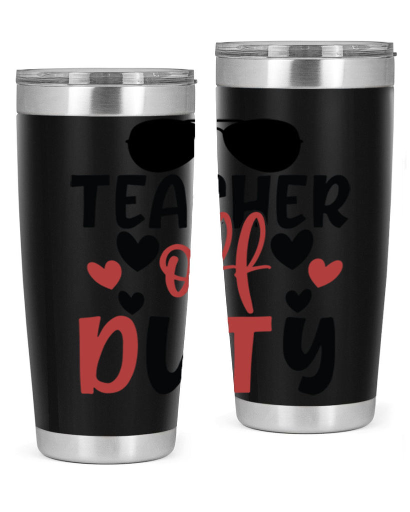 teacher off duty Style 141#- teacher- tumbler