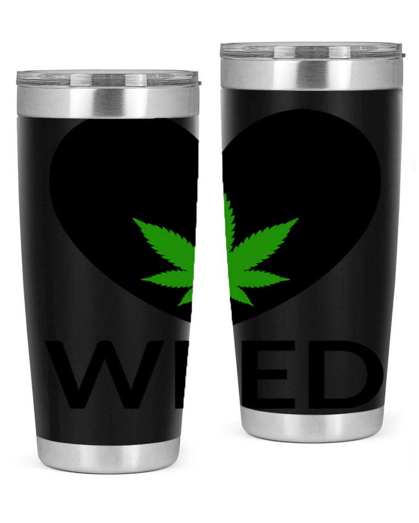 weed cannabis 284#- marijuana- Tumbler