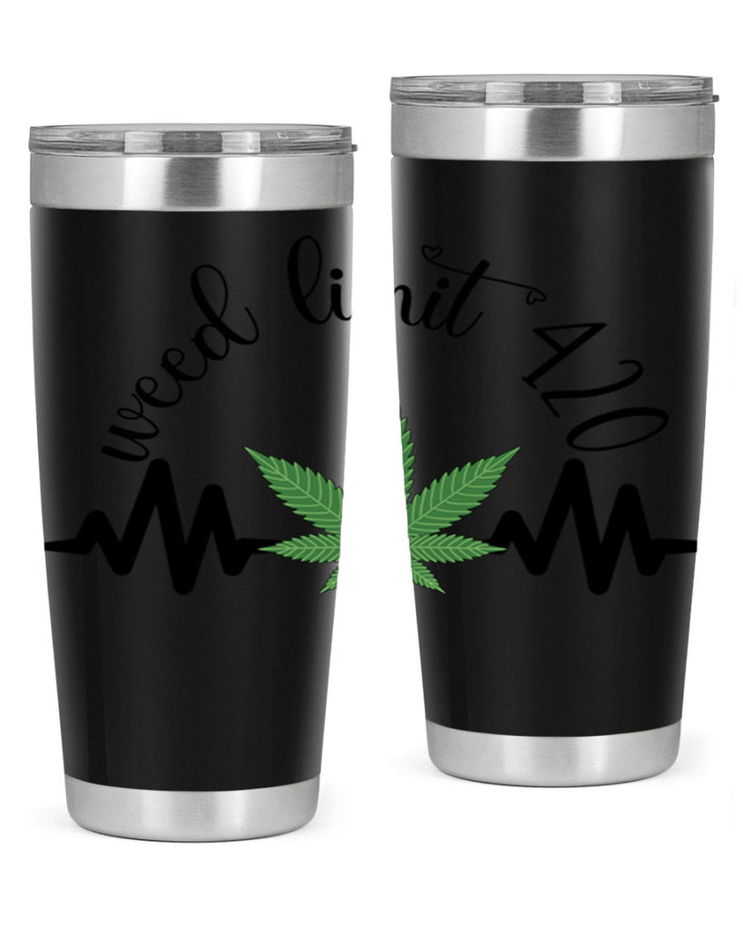 weed limit 420 cannabis heartbeat 292#- marijuana- Tumbler