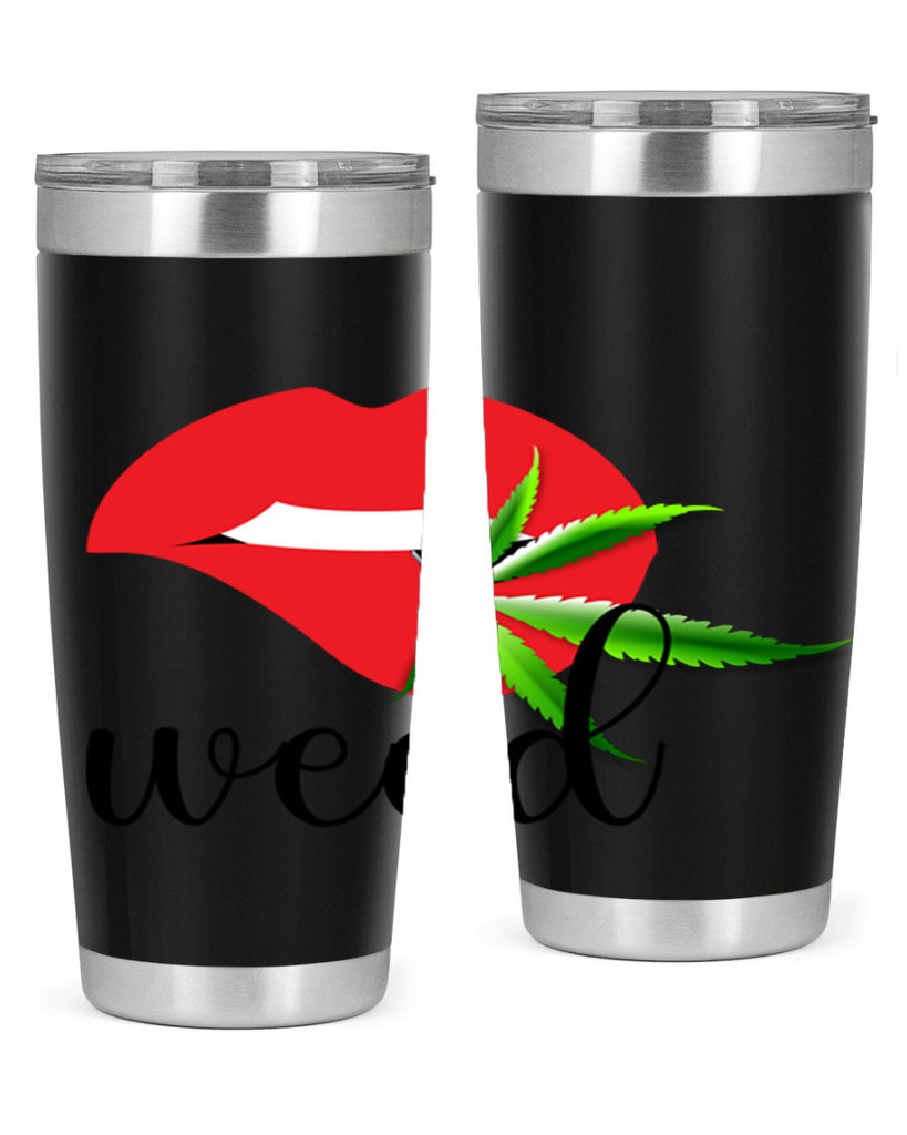 weed lips 297#- marijuana- Tumbler