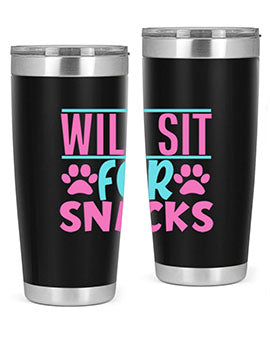 will sit for snacks Style 57#- dog- Tumbler