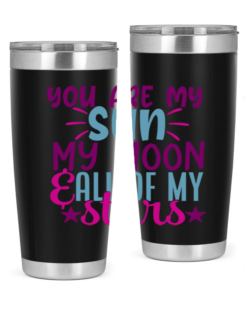 you are my sun my moon all of my stars 5#- family- Tumbler