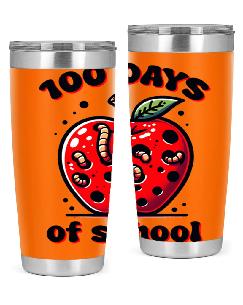 100 Days of School Apple 31#- 100 days of school- Tumbler