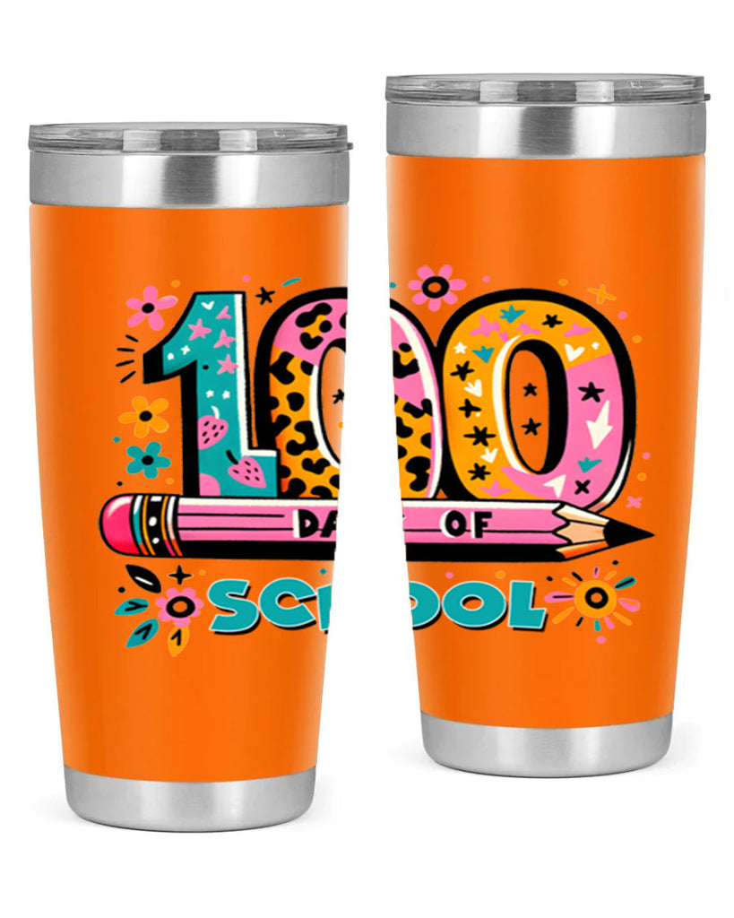 100 days of school lighting 32#- 100 days of school- Tumbler