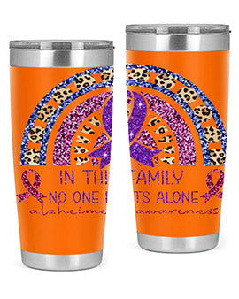 Alzheimer Awareness Purple Rainbow 2#- alzheimers- Tumbler