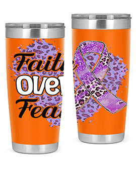 AlzheimerS Awareness Faith Over Fear 13#- alzheimers- Tumbler