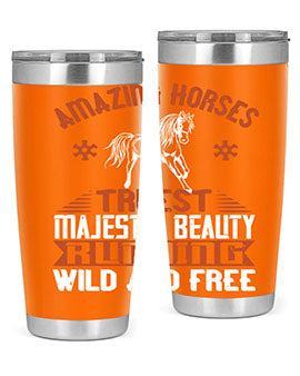 Amazing horses Truest Majestic Beauty Running wild and free Style 23#- horse- Tumbler