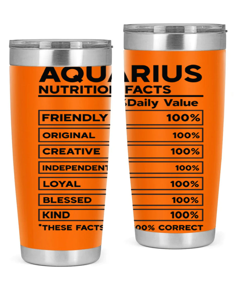 Aquarius Nutrition Facts 67#- zodiac- Tumbler