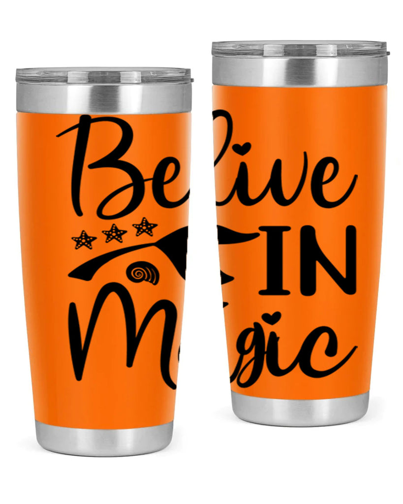 Belive in magic design 66#- mermaid- Tumbler