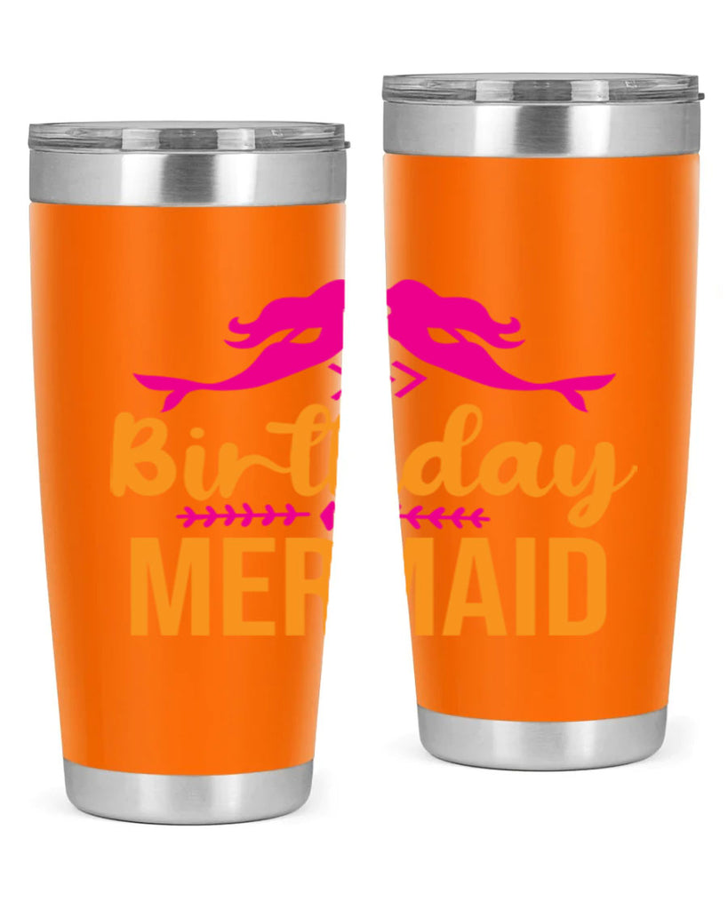Birthday Mermaid 69#- mermaid- Tumbler