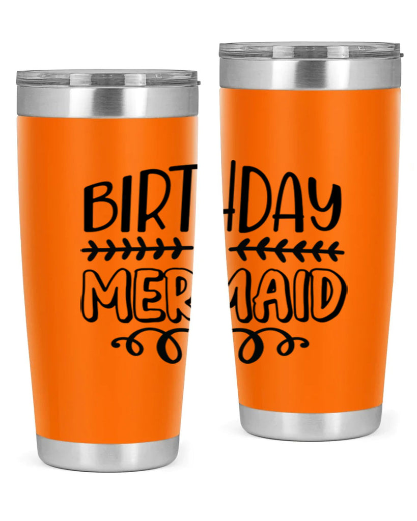 Birthday mermaid 74#- mermaid- Tumbler