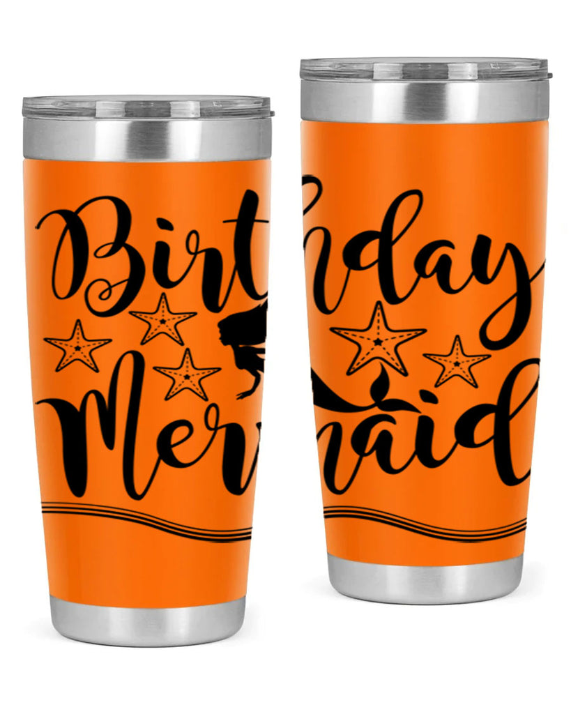 Birthday mermaid 77#- mermaid- Tumbler