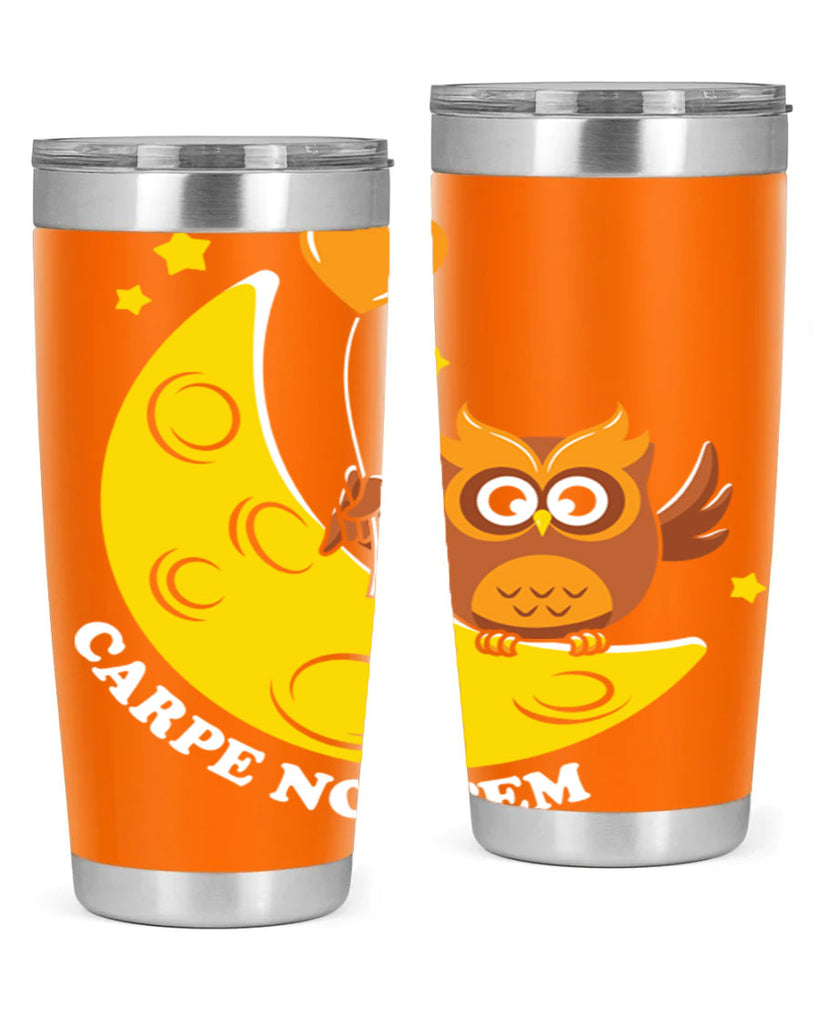 Carpe Noctem Moon Stars Owl A TurtleRabbit 1#- owl- Tumblers
