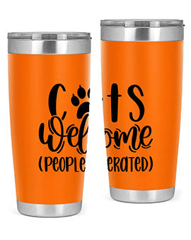 Cats Welcome Style 91#- cat- Tumbler