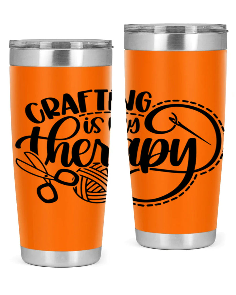 Crafting Is My Therapy 34#- crafting- Tumbler