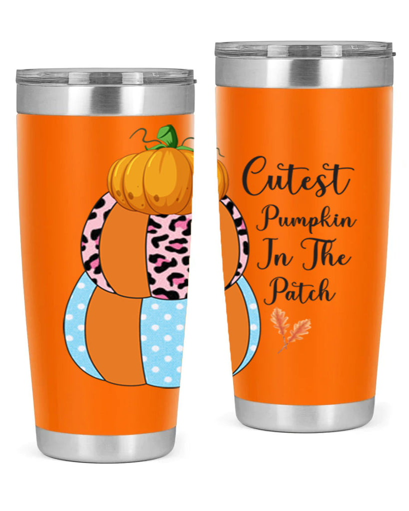 Cutest Pumpkin in the Patch 64#- fall- Tumbler
