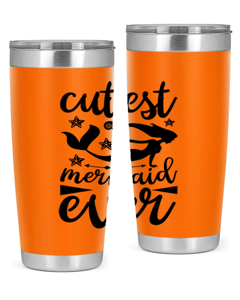Cutest mermaid ever design 103#- mermaid- Tumbler