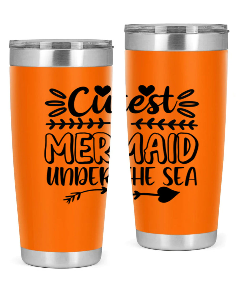 Cutest mermaid under the sea 104#- mermaid- Tumbler