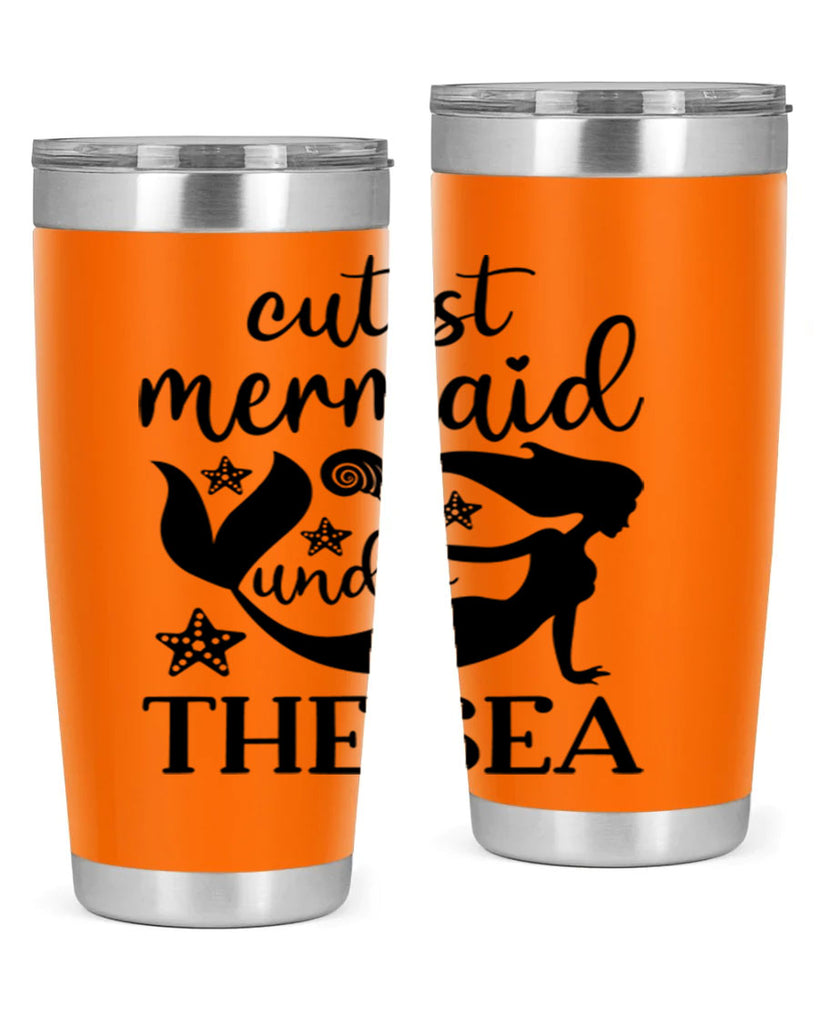 Cutest mermaid under the sea 110#- mermaid- Tumbler